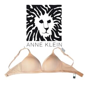 NWT⭐Anne Klein Seamless Wirefree Padded Push up Bra 36D